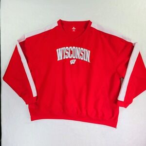 Wisconsin Badgers Pullover Windbreaker Men's 2XL